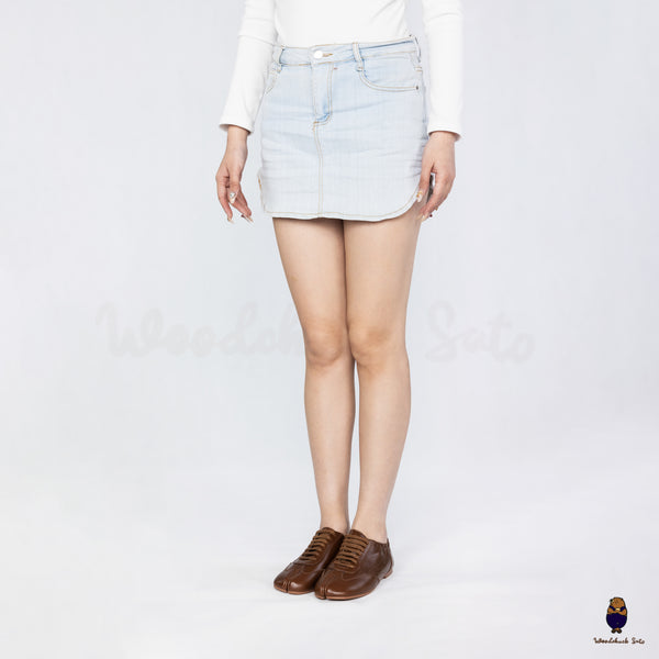 WoodchuckSato Brown Cow Leather German Trainer Tabi Sneakers