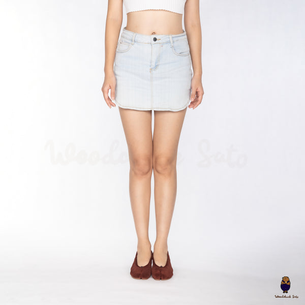 WoodchuckSato Mahogany Suede Cow Leather Tabi 3cm Heels