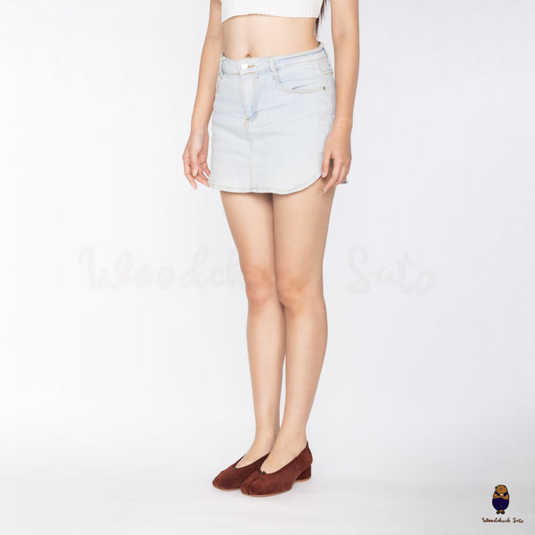 WoodchuckSato Mahogany Suede Cow Leather Tabi 3cm Heels