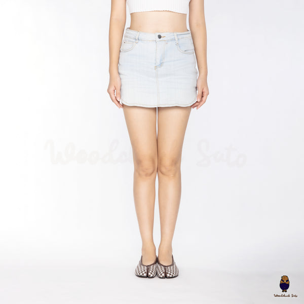 WoodchuckSato Brown Houndstooth Fabric & Sheep Leather Tabi Ballet Flats