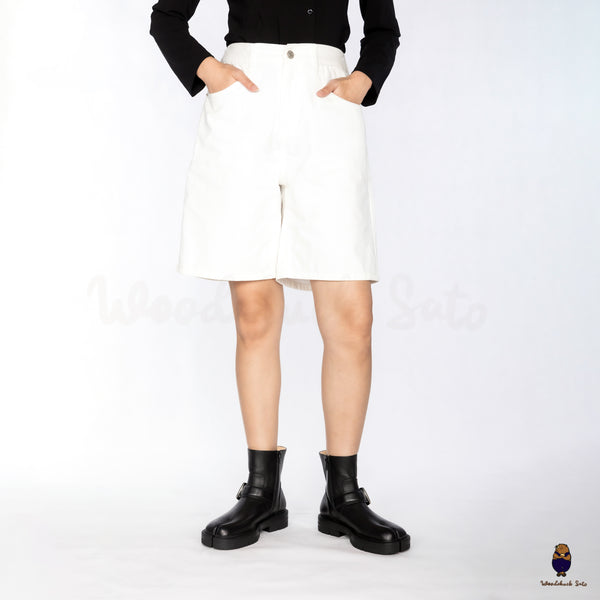 WoodchuckSato Black Cow Leather Tabi Split-Toe Platform Buckle Boots