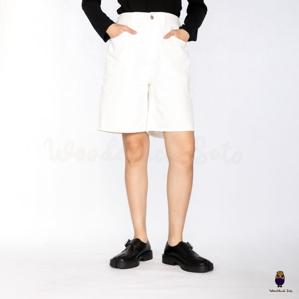 WoodchuckSato Blsck Edge-Beaded Cowhide Leather Tabi Monk Strap Shoes with Chunky Sole