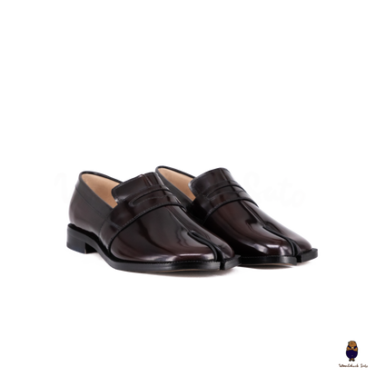 【新品】SKOOB SKB-005 WHOLE MOCCASIN LACE-UP WoodchuckSato Espresso Brown Edge-Beaded Fix-Heel Cow Leather