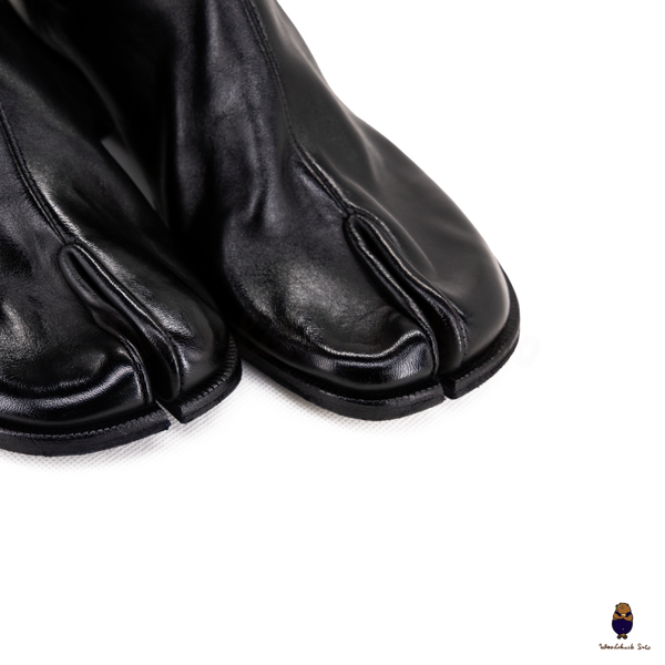 WoodchuckSato Black Horse Leather Tabi Chelsea Boots