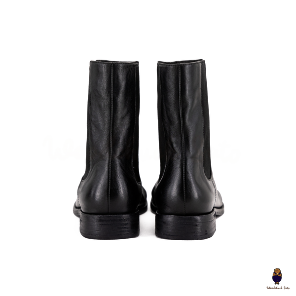 WoodchuckSato Black Horse Leather Tabi Chelsea Boots
