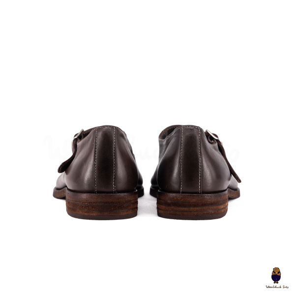WoodchuckSato Espresso Brown Leather Tabi Mary Jane Shoes