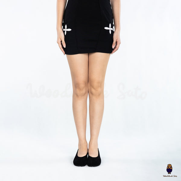 WoodchuckSato Black Suede Tabi Low Heel Pumps