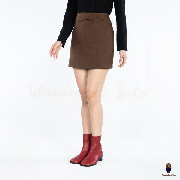 WoodchuckSato Crimson Red Cow Leather Tabi Ankle Boots with 3 cm Heel