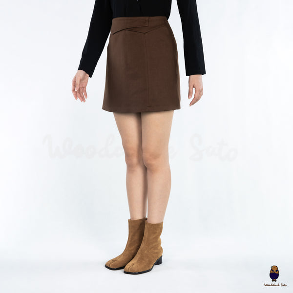 WoodchuckSato Tan Cow Suede Leather Tabi Ankle Boots with 3 cm Heel