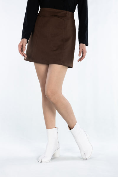 WoodchuckSato White Cow Leather Tabi Boots 6cm Block Heel
