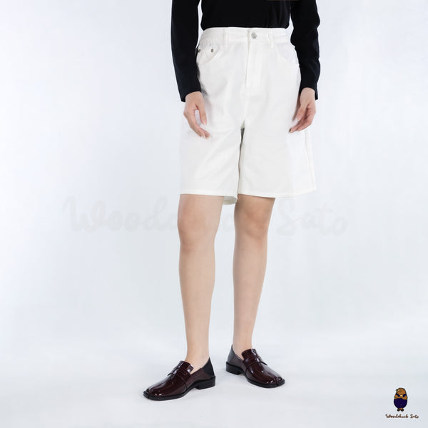 WoodchuckSato Burgundy Fold-Heel Edge-Beaded Cowhide Leather Penny Strap Tabi Loafers
