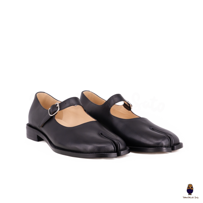 靴 Sheep Leather Tabi Sandals - black Sheep Leather Tabi Sandals(22.5 BLACK): Mame Kurogouchi