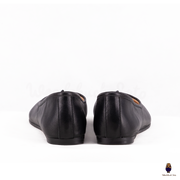 WoodChuckSato Bailarinas de piel de oveja con puntera dividida para hombre, color negro, Tabi, tallas EU 35-45