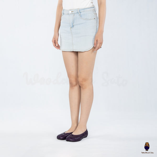 WoodchuckSato Deep Plum Fold Leather Tabi Ballet Flats