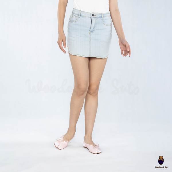 WoodchuckSato Pink Vegan Bow Tabi Ballet Flats
