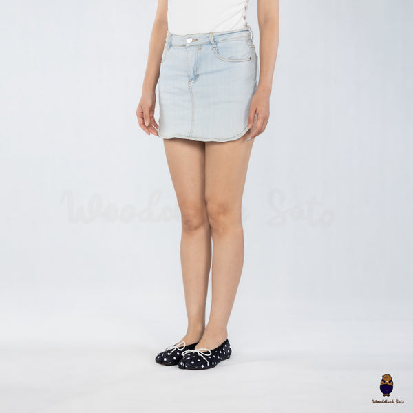 WoodchuckSato Black Polka Dot Vegan Bow Tabi Ballet Flats