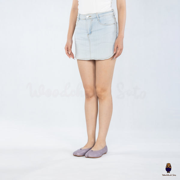 WoodchuckSato Violet Fold Leather Tabi Ballet Flats