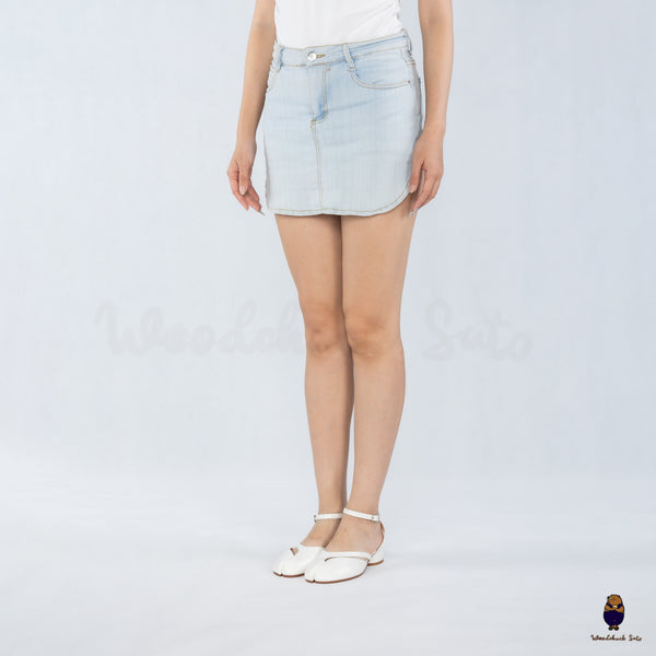 WoodchuckSato Mina White Ankle-Strap Tabi Heels