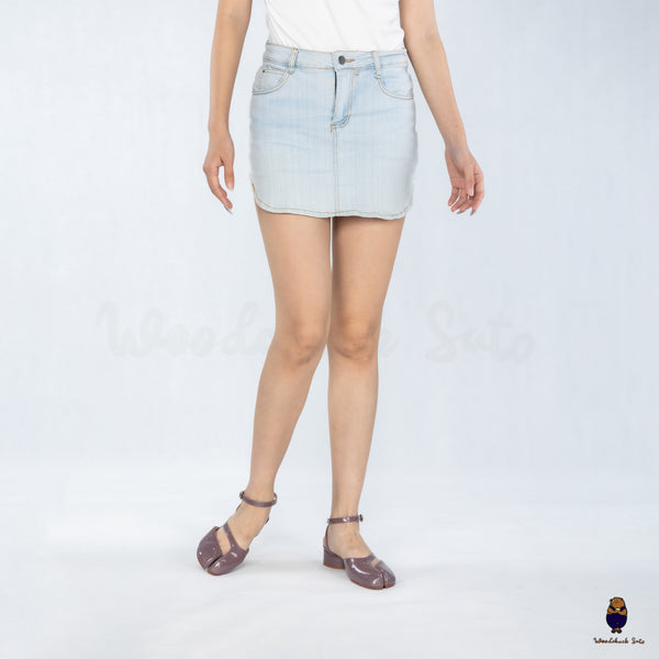 WoodchuckSato Mina Mauve Taupe Ankle-Strap Tabi Heels