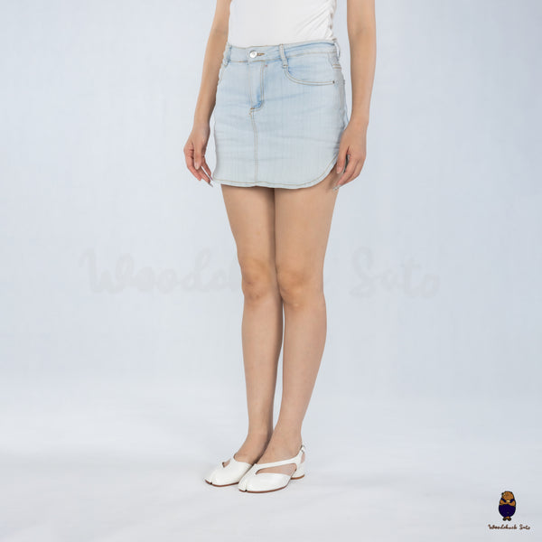 WoodchuckSato Mina White Open-Side Tabi Heels