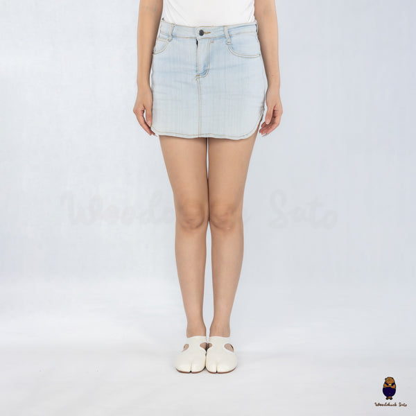 WoodchuckSato Ivory Leather & Lace Mesh Tabi Cut-Out Flats