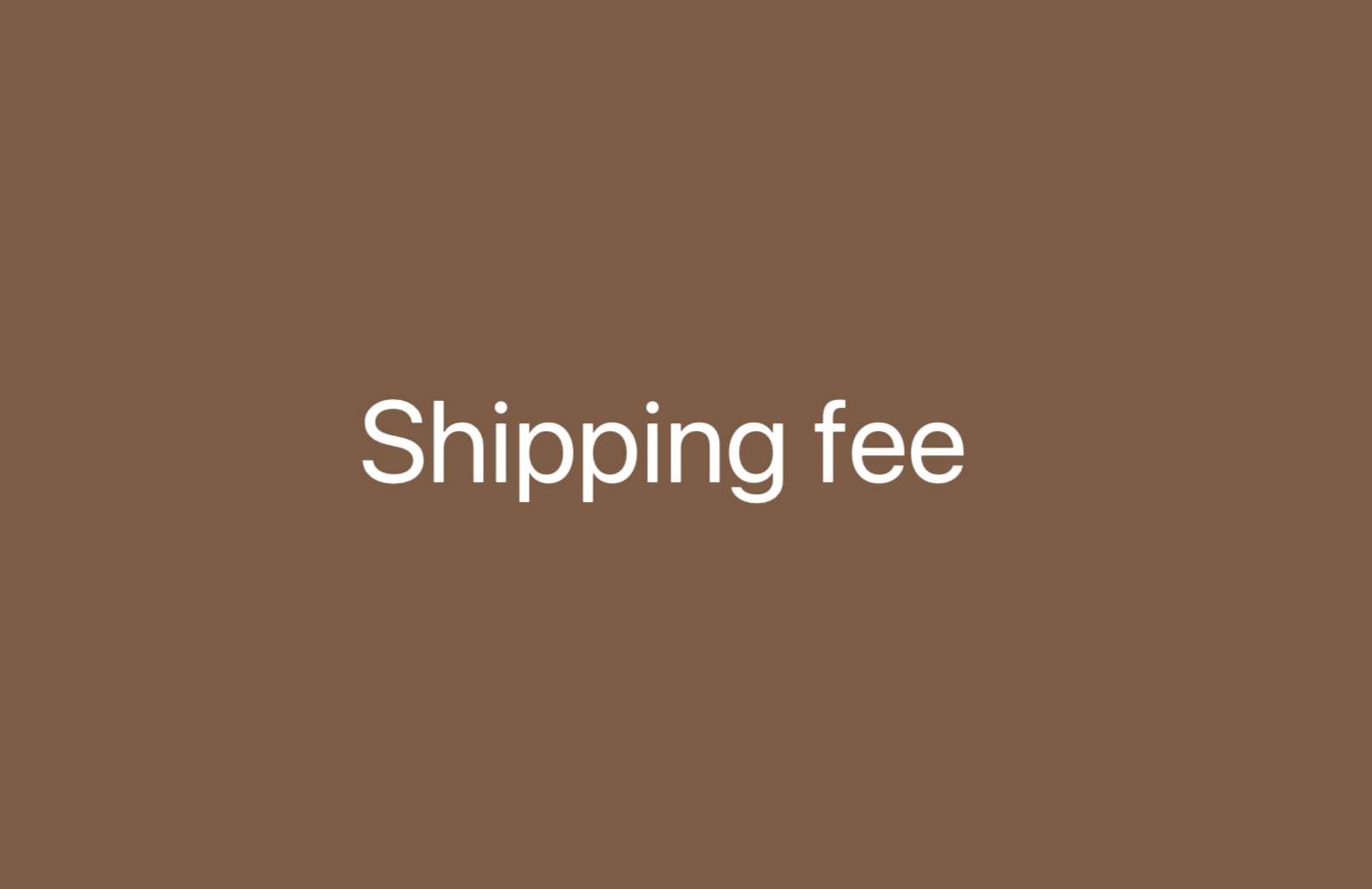 Shipping fee for others 50