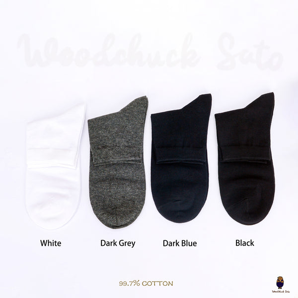 98.99% cotton men's winter socks fit for US7/UK6- US13/UK12