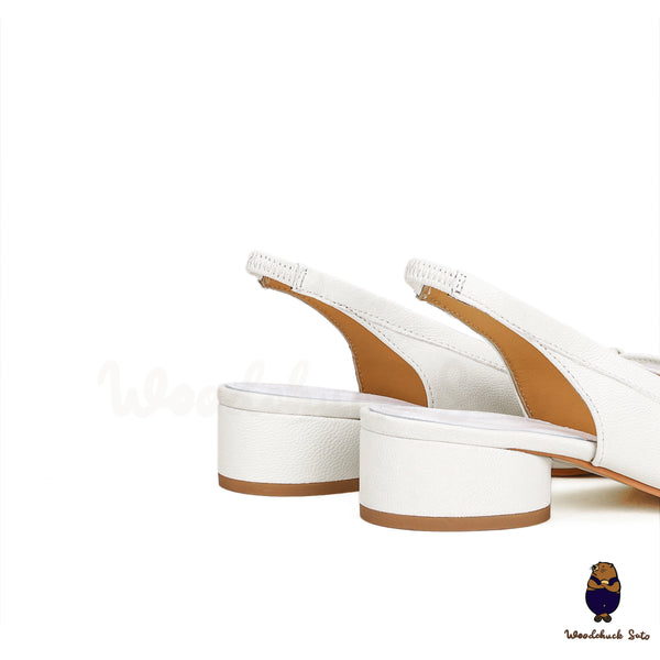 Leather summer sandals white size 35-45
