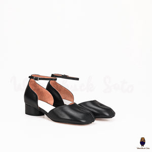 Black Leather summer strap sandals size 35-45